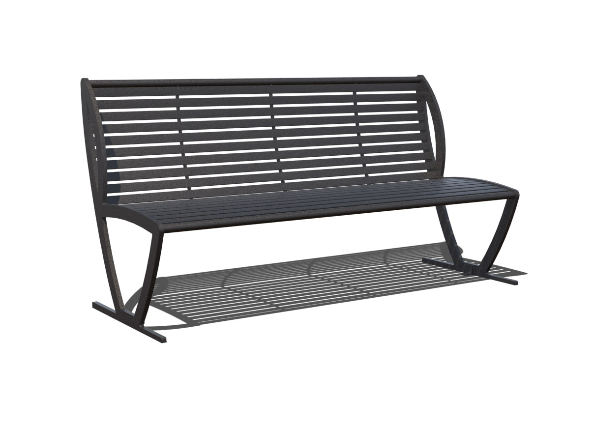 Zion Bench with Back Zion Bench with Back